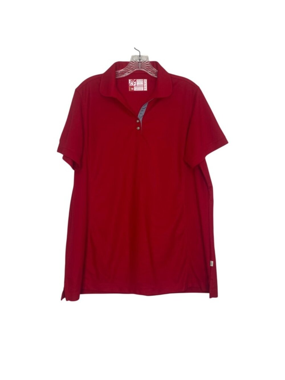Chick-Fil-A Oobe Team Style Polo Shirt XL Red Short Sleeve